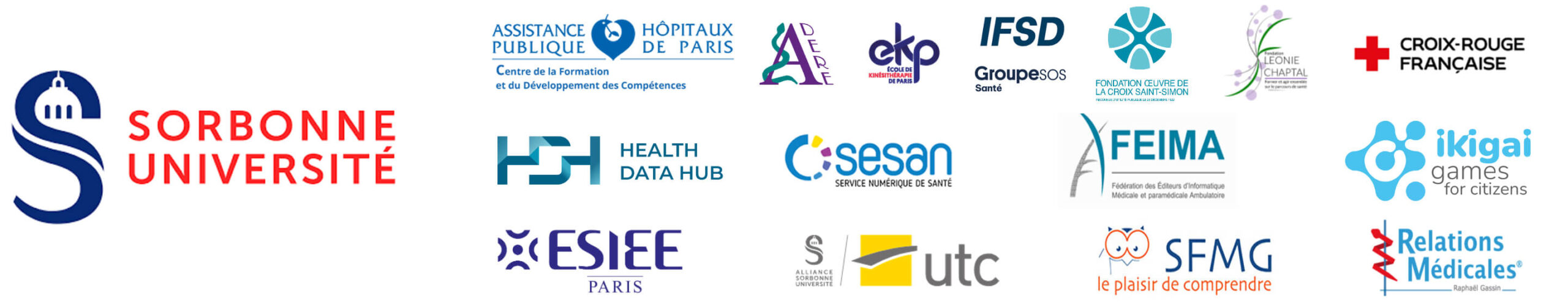 Logos de tous les partenaires